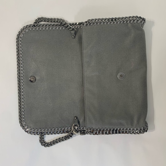 Stella McCartney Falabella Clutch Handbag Shaggy Dear Gray - Picture 12 of 16